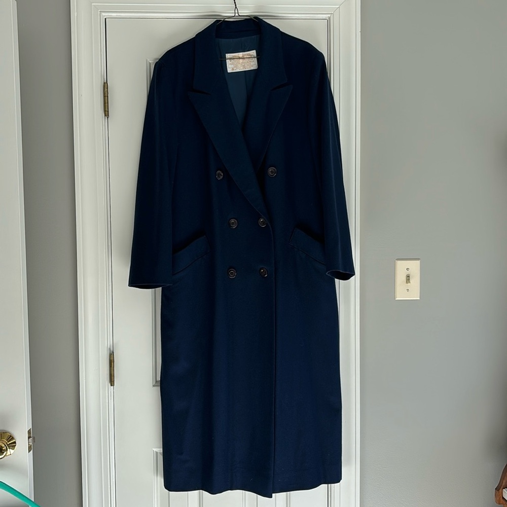 Pendleton Double Breasted Long Wool Coat - image 1